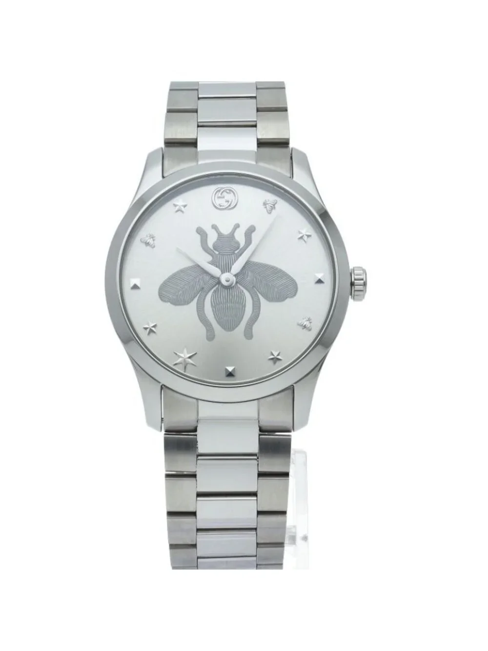 Gucci G-timeless Watch 126.4 Silver Polished